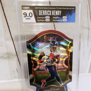 2020 Panini Select Derrick Henry Concourse Tri-Color Prizm Die Cut #41 HGA 9